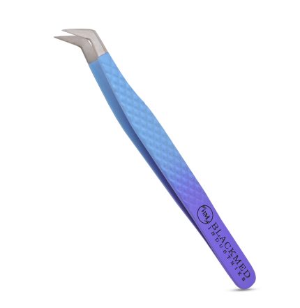 BLUE 45 ANGLE BOOT EYELASH TWEEZER